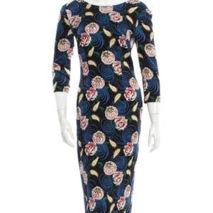 SUNO - Printed Midi Dress
